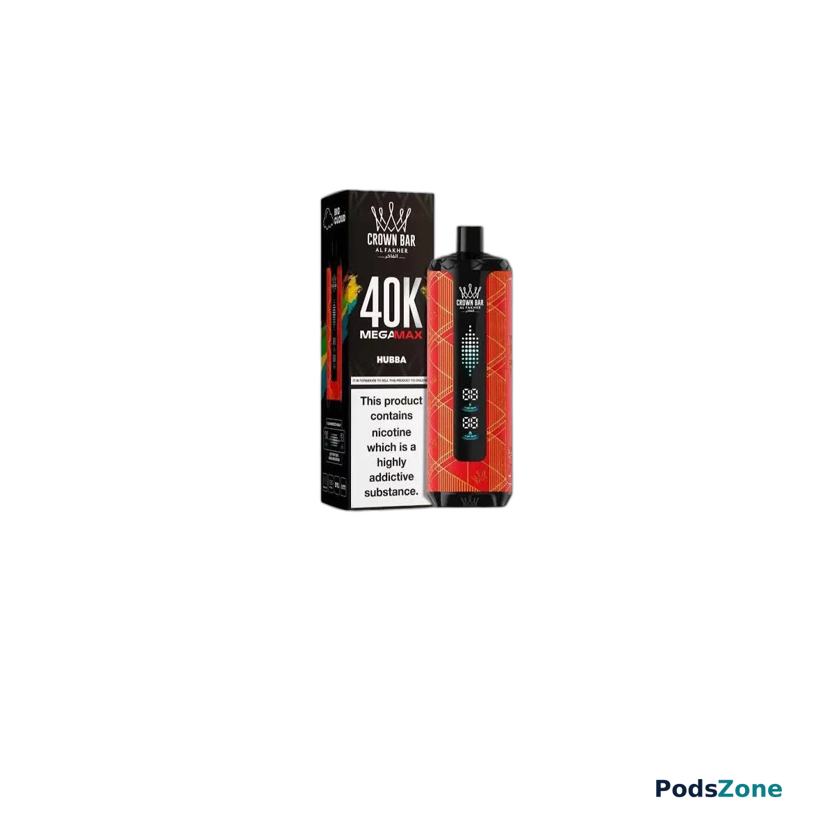 Al Fakher Crown Bar Hubba Mega Max 40000 Puffs