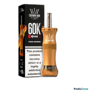 Al Fakher Crown Bar E-Hose 60000 Puffs Cool Mango