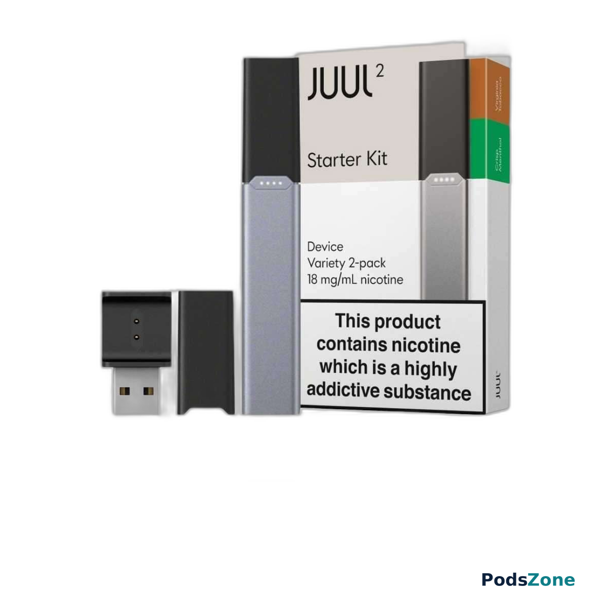 JUUL 2 Starter Kit (Device + 2 Pods)