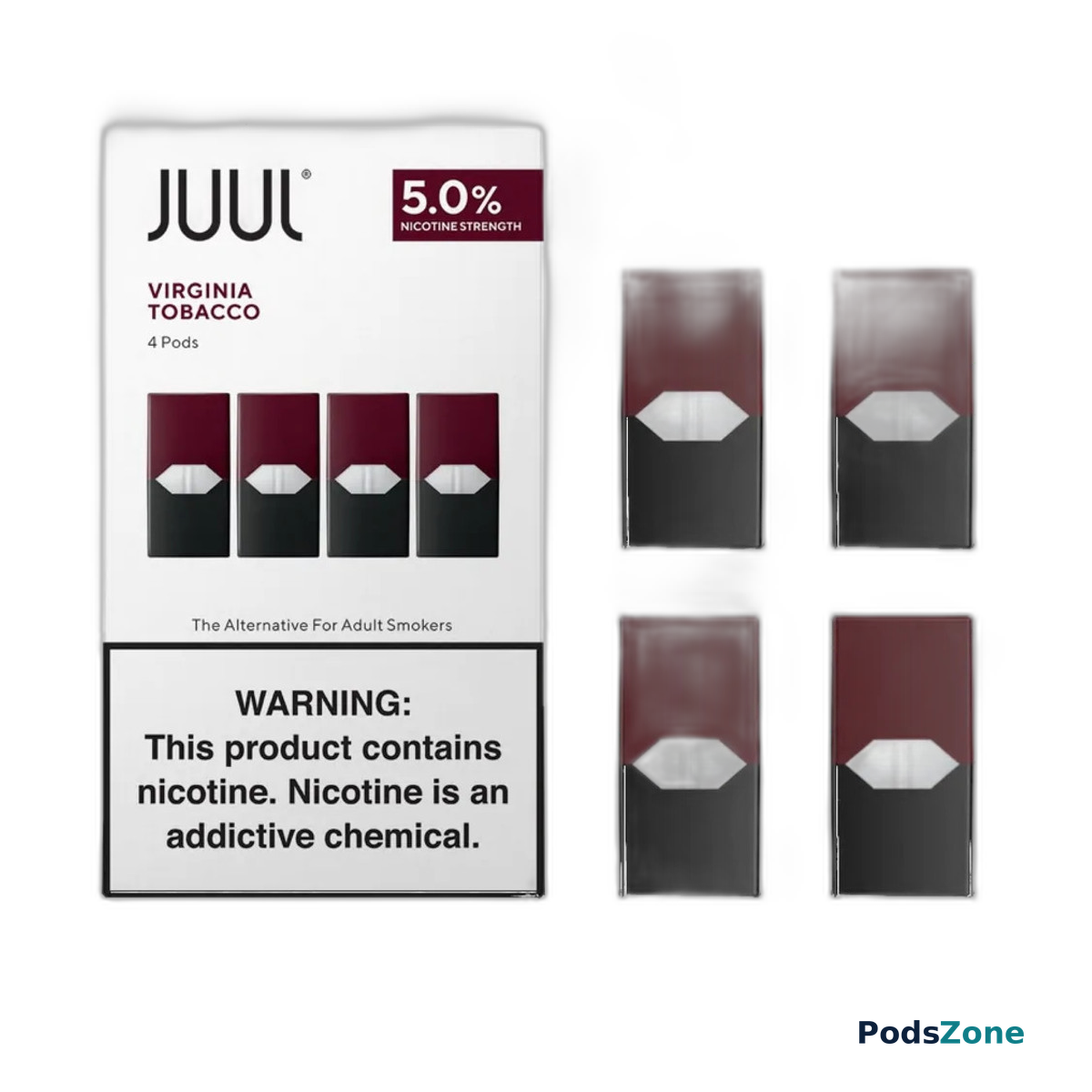 JUUL Pods Virginia Tobacco 5% (4-Pack)